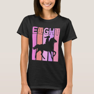 Horse Girl 8th Birthday Horseback Riding 8 Year Ol T-Shirt