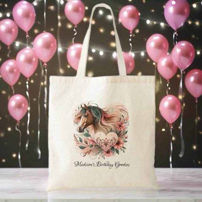 Horse Girl Birthday  Tote Bag (Enjoy this fun birthday design!)