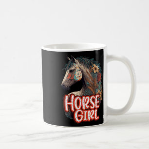 Horse Girl Equestrian Portrait Western Horseback R Coffee Mug