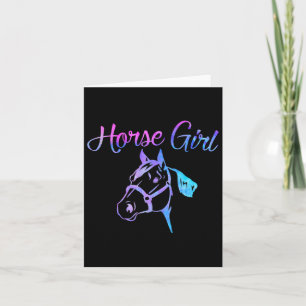 Horse Girl Equestrian Rider Farm Owner Teen Girl K Card