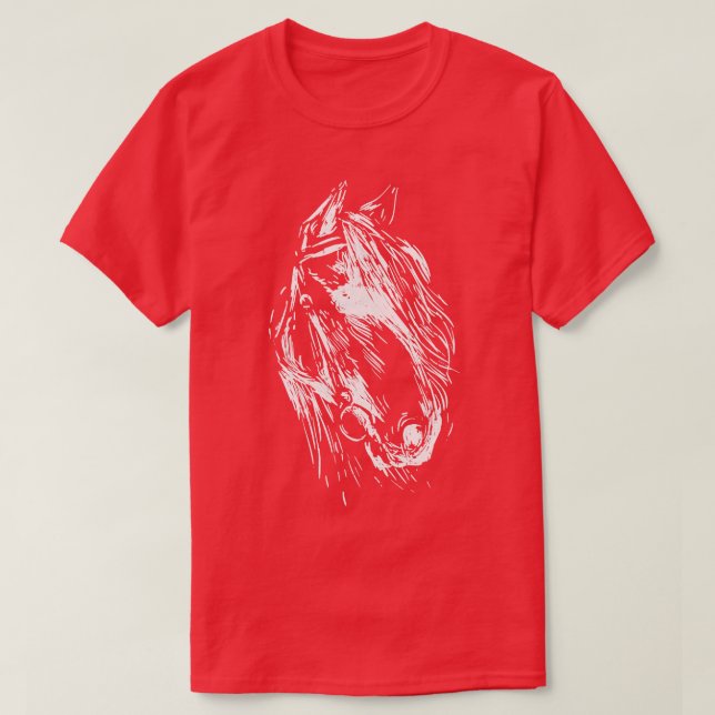 Horse Girl Equestrian T-Shirt (Design Front)