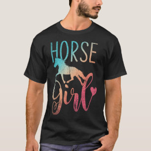 Horse Girl Equestrian Women Girls Gift Horseback R T-Shirt