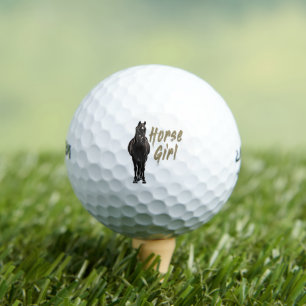 Horse Girl Gift For Vintage Riding Holiday Lovers Golf Balls
