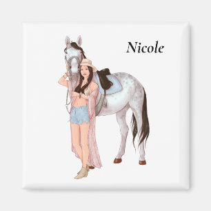 Horse Girl Gift, Horse lover, horse owner Magnet