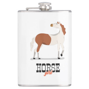 Horse Girl Hip Flask