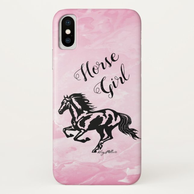 Horse Girl, Horse Case-Mate iPhone Case (Back)