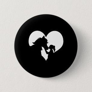 Horse Girl Horse Lovers Horseback Riding Cowgirl R 6 Cm Round Badge