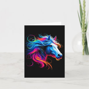 Horse Girl Horseback Riding  Card