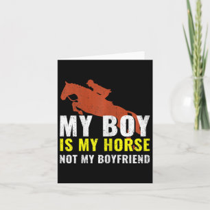 Horse Girl Horseback Riding  Card