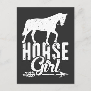 Horse Girl Horseback Riding Cowgirl Passion Postcard