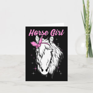 Horse Girl Horseback Riding Equestrian Card