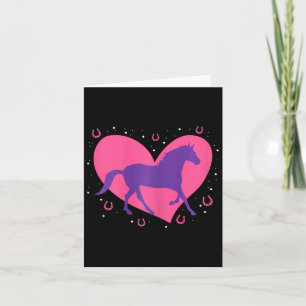 Horse Girl Horseback Riding Equestrian Horse Lover Card
