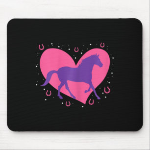Horse Girl Horseback Riding Equestrian Horse Lover Mouse Pad