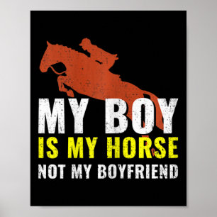 Horse Girl Horseback Riding Poster