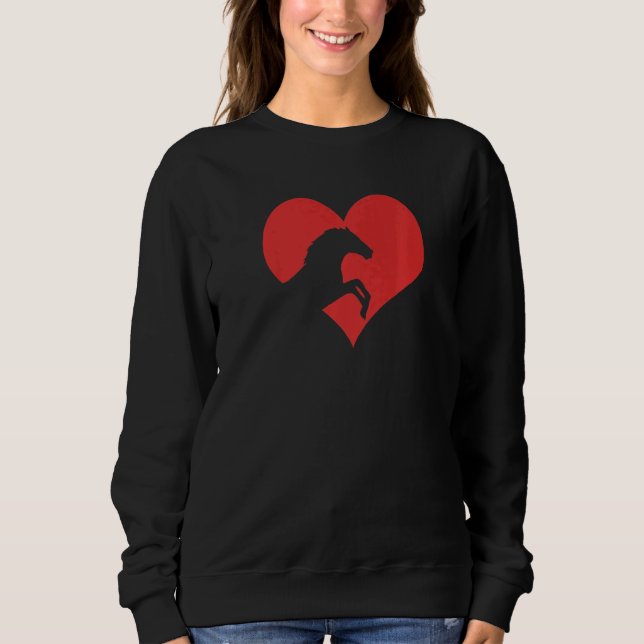 Horse Girl Horseback Riding Sweatshirt (Front)