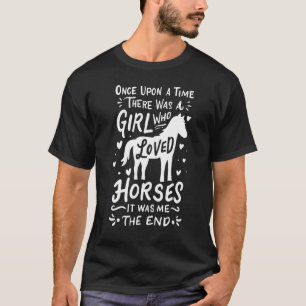 Horse Girl Horses Show Jumping Western Riding Barr T-Shirt