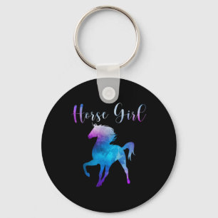 Horse Girl Love Equestrian Riding Ranch Owner Farm Key Ring