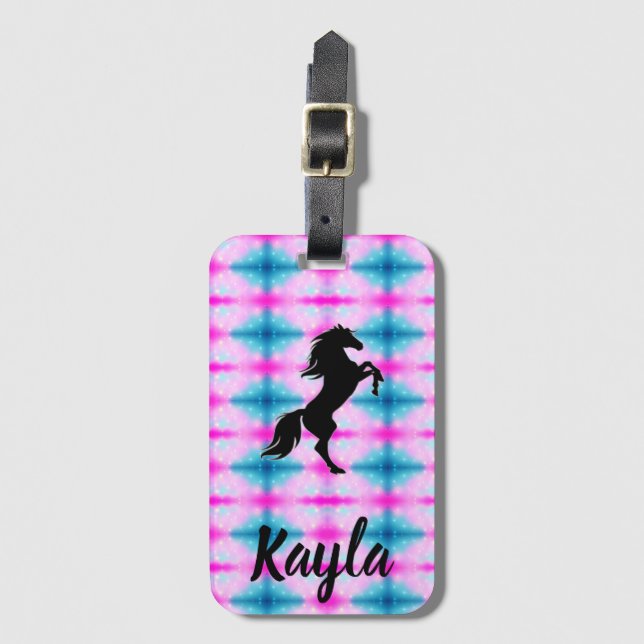 Horse Girl Luggage Tag (Front Vertical)