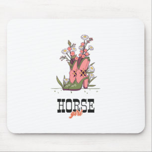 Horse Girl Mouse Pad