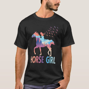 Horse Girl Rider Horses Gallop Ride 1 T-Shirt