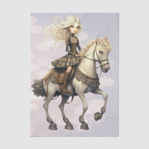 Horse Girl Rider - II Tissue Paper