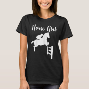 Horse Girl Show Jumping Horseback Riding Equestria T-Shirt