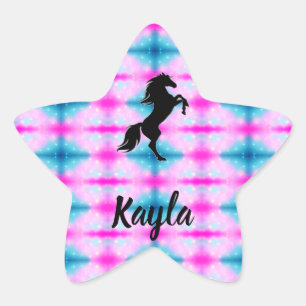 Horse Girl Star Sticker