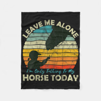 Horse Girls Teenager For Horseback Riding &amp; Ra Fleece Blanket
