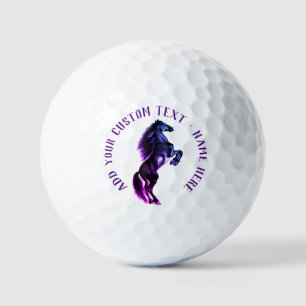 Horse Golf Balls Stamp with Custom Your Text Name