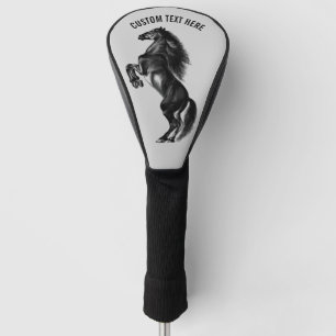 Horse Golf Head Cover Custom Text and Colors
