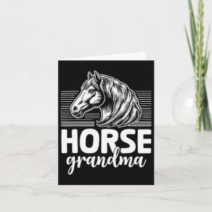 Horse Grandma Horseback Riding Grandmother Horses Card