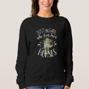 Horse Graphic Women Girls Horseback Riding Horse Sweatshirt