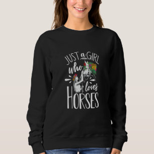 Horse Graphic Women Girls Horseback Riding Horse Sweatshirt