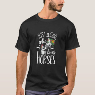 Horse Graphic Women Girls Horseback Riding Horse T-Shirt