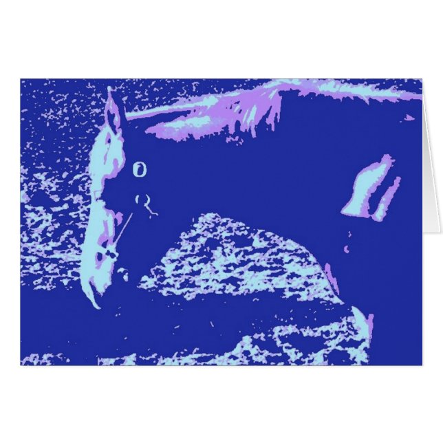 Horse Grazing Pop Art (Front Horizontal)