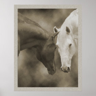 Horse Greetings Poster