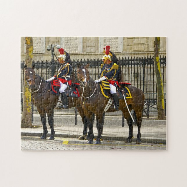 Horse Guard Paris. Jigsaw Puzzle (Horizontal)
