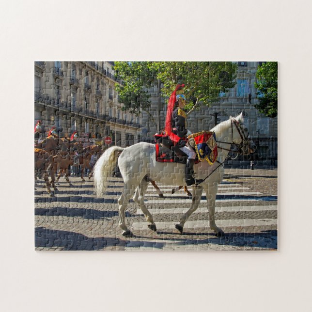 Horse Guards Paris. Jigsaw Puzzle (Horizontal)