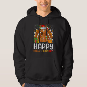 Horse Halloween Christmas Happy Hallothanksmas Hoodie