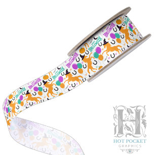 Horse Halloween Satin Ribbon