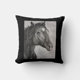 Horse Hand Drawn Art Cushion