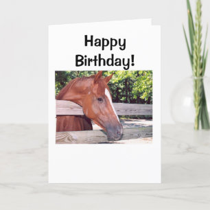 Horse, Happy Birthday! Card