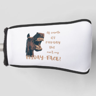 Horse Hates Monday Golf Head Cover