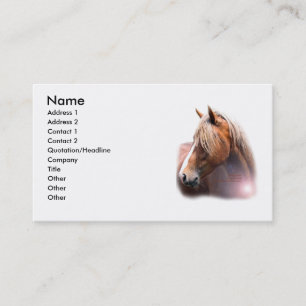 Horse Head Business Card