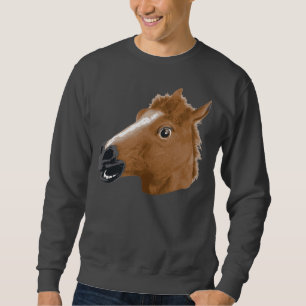 Horse Head Creepy Mask Sweatshirt