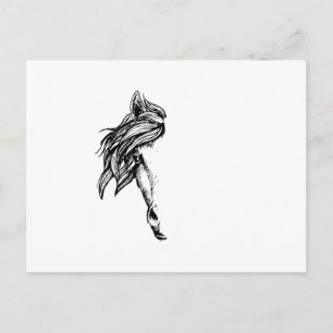 Horse Head Horseshoe Riding Horses Sayings Gift Postcard