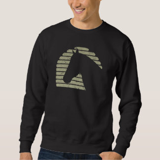 Horse Head Silhouette Sunset Horse Sweatshirt