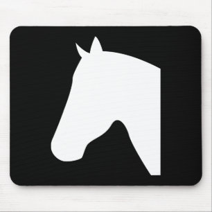 Horse Head Silhouettes1  Mouse Pad