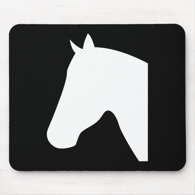 Horse Head Silhouettes1  Mouse Pad (Front)