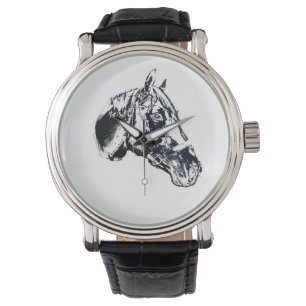 horse head stamp style watch